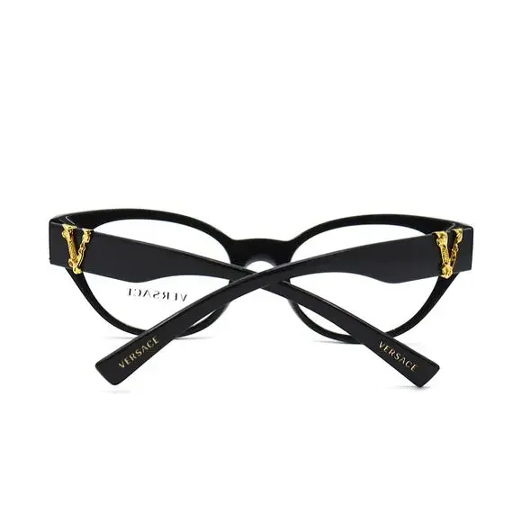 NEW VERSACE VE3282 GB1 BLACK WOMEN AUTHENTIC EYEGLASSES FRAME - Picture 8 of 13